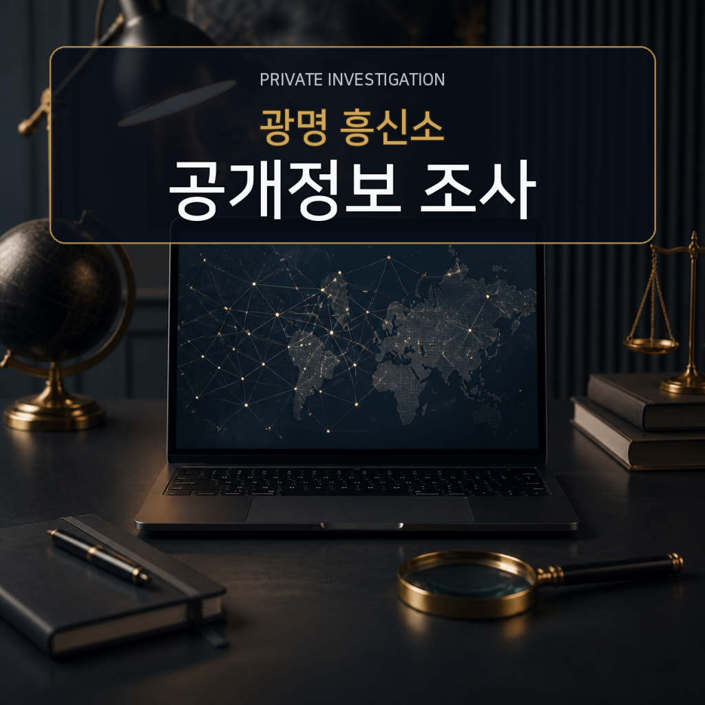 광명 디지털 공개정보 조사 전문 흥신소
