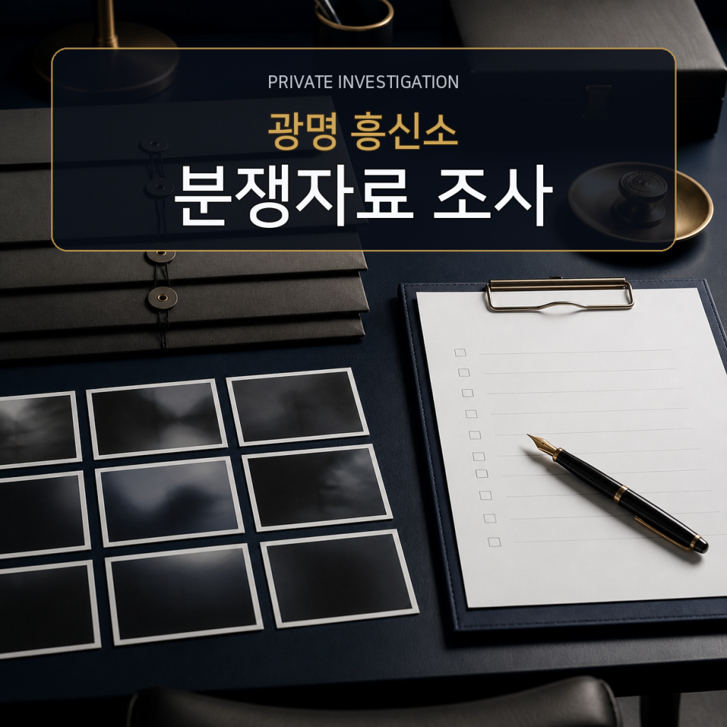 광명 분쟁자료 조사 전문 흥신소